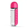 Creative two-in-one medicine box water cup seven-day pack outdoor portable water bottle with medicine box cup for one week