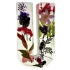 Veilleuse LED avec lettres imprim&eacute;es de fleurs s&eacute;ch&eacute;es en r&eacute;sine