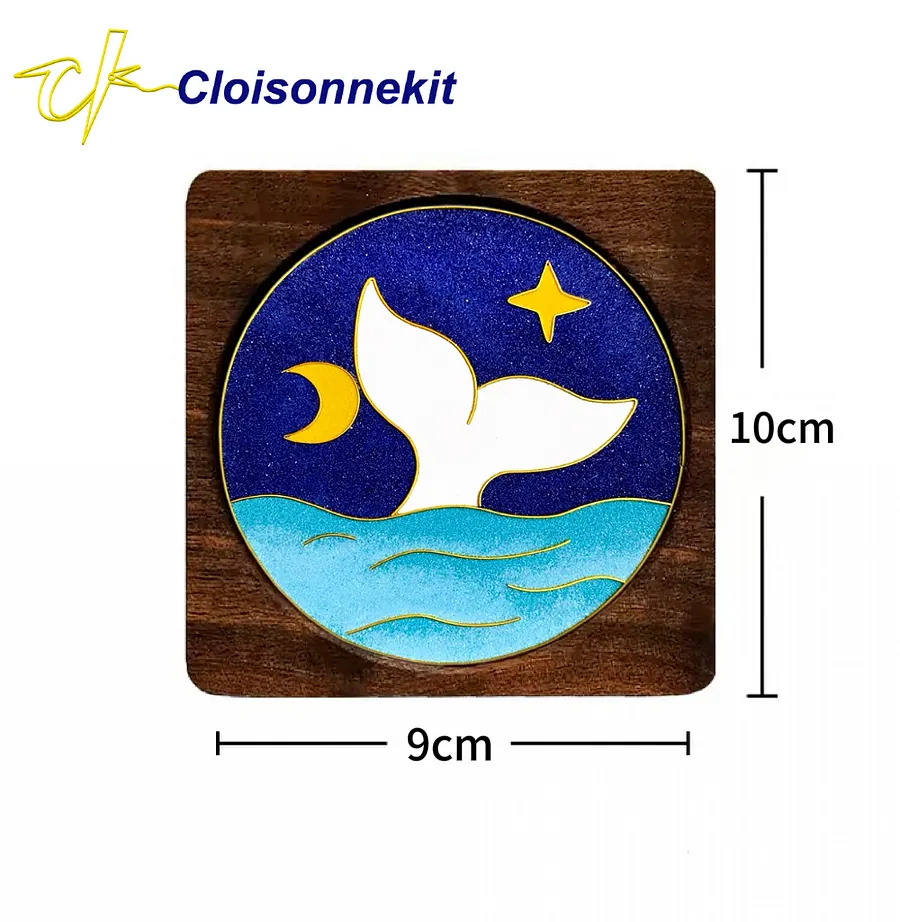 Starry Night, Panda, Lily of The Valley, Whale - Coaster Set