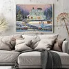 Snow Scene-11CT Stamped Cross Stitch-50*60cm