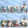 (US Local)8pcs Diamond Painting Greeting Cards Handmade Diamond Art Cards for Adults (E)