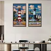 (2-Pack)Lighthouse-Full Round Diamond Painting 30*60CM