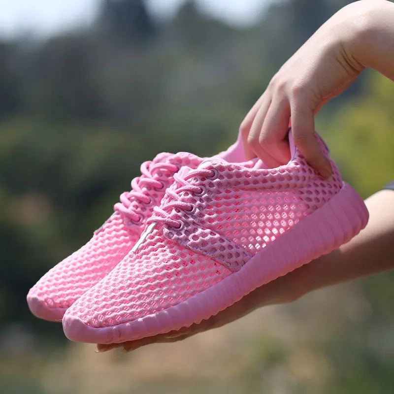 Women Shoes Breathable Mesh Hollow Female Network Soft Lightweight Casual Shoes dames sneakers damesschoenen zapatillas Soft
