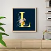 Diamond Painting -DIY Round Drill Sunflower Letter L