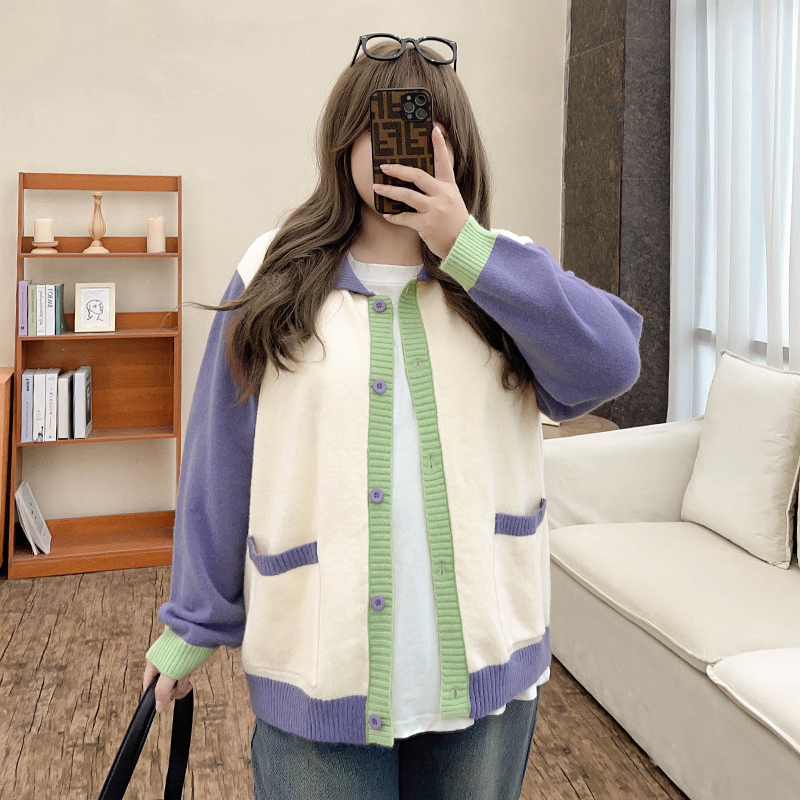 Velvet Chic Knit Cardigan - Plus Size Autumn & Winter Sweater Coat