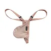 Men's Silky Smooth U Convex Pouch G-String Underwear Free Button Breathable Mesh T-Back Underpanties