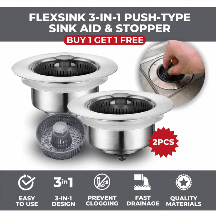 3-in-1 sink aid and stoppers 🛒(BUY 1 GET 1 FREE )