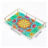 Acrylic Special Shaped Mandala Pattern 5D Diamond Painting Tray Art Craft Decor