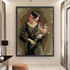 Smell Flower Beauty 2-14CT Stamped Cross Stitch 44*61cm/17.32*24.02in(Big Size)