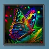 Fluorescent Butterfly-Paint by Numbers Acrylic Painting 40*40CM