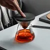 Magnetic Coffee Brewing Pot With Double-layer Stainless Steel Filter, American Side Handle Pot, Coffee Drip Brewer, High Temperature Resistant Glass Bottle, Also Suitable For Camping, Hiking
