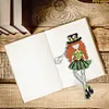 6pcs Bookmark Diamond Dots with Crystal Little Witch Dot Drill Book Mark Kit