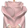 3D Rose Flower Mould Silicone Wave Spiral Candle Mould Reusable Easy To Demold for Wedding Valentine Day DIY Home Decor Gift (Style B)