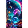 Diamond Painting-DIY Full Round Drill Mountain Scenery(70*40 CM)