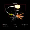 5Pcs Metal Spoon Lure Spinner Fishing Lure Artificial Hard Baits for Bass Trout