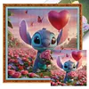 Stitch Holding A Rose-11CT Stamped Cross Stitch 40*40cm/15.75*15.75in