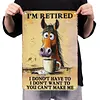 I'm retired - Vintage Metal Signs - 20*30cm/30*40cm - Western