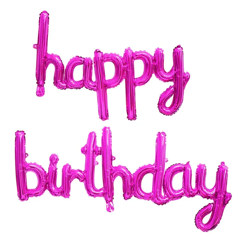 13Pcs Happy Birthday Balloons Foil Letter Balloon Birthday Party Decorations Kids Adult Birthday Balloons Alphabet Balloons set