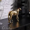 Farich's "Enameled Leopard" Art Ornament in Gold