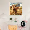 Highland Cattle-Full Embroidery 2 Strands 14CT Stamped Cross Stitch-40*40CM