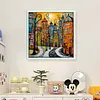 (US Local)Houses-14CT Counted Cross Stitch Kit(40x40cm)