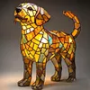 Dog Lamp Dog Series Art Night Light Stained Resin Dog Desk Lamp Home Decor