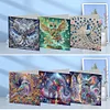 (US Local)6pcs Diamond Painting Greeting Cards DIY Diamond Art Cards Arts Crafts (Animal)