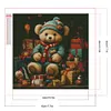 Xmas Gift Bear - Round AB Drills Diamond Painting(45x45cm)
