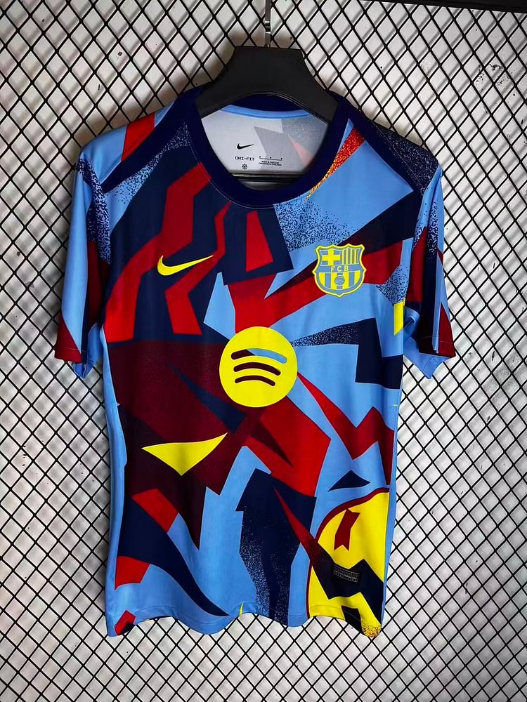 2025-26 Barcelona Special Edition Red, Blue, Yellow, and Royal Blue Jersey - Fan Edition