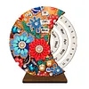 (US Local)Wooden Special Shaped DIY Diamond Painting Moon Perpetual Calendar Decor Kits