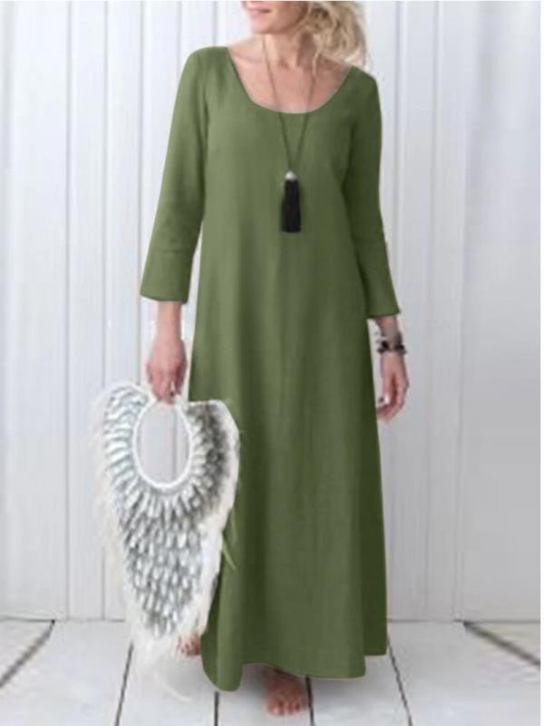 Plus Size Cotton Tunic Dress