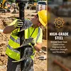 [US Local Warehouse] 12 X 52 In Auger Drill Bit Spiral Excavator Auger 2 Inch Hexagonal Connection 2 Hex Auger Bit Replacement Garden Spiral Hole Planter Digger Steel Hole Digging Tool for Column Hole Excavator