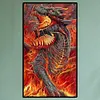 Diamond Painting-DIY Full Round Drill Flame Dragon(70*40cm)