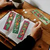 (US Local)Christmas Tree A5 Size Diamond Painting Notebook Set with 4Pcs Bookmark Gift