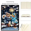(US Local)50-Page A5 Hamster Diamond Painting Notebook for Adult Holiday Birthday Gift
