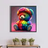 Colourful Bear - Round AB Drills Diamond Painting(45*45cm)