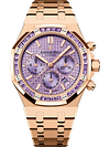 Rose Gold 904L Steel Purple Dial - Watch - 38mm