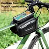 3L Bicycle Front Frame Bag Support Touch Screen Bike Top Tube Bag for 7in Phones