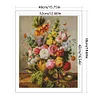 Peony Flower Vase - 11CT Stamped Cross Stitch - 40*50cm - Flower