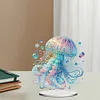 (US Local)Acrylic Special Shape Jellyfish Diamond Painting Desktop Decor Kit