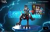 Lighdramon & Davis Motomiya & V-mon & Fladramon & Lifting Egg Davis Motomiya - Digimon Resin Statue - DMX Studios