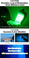 High Power Rechargeable Wireless Remote Controlled Underwater Fish Luring Light