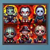 Diamond Painting-Round AB Drill Horror All Stars(55*50CM)