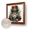 (US Local)Paint By Numbers Kit On Canvas DIY Oil Art Santa Claus Picture Home Decor40x40cm