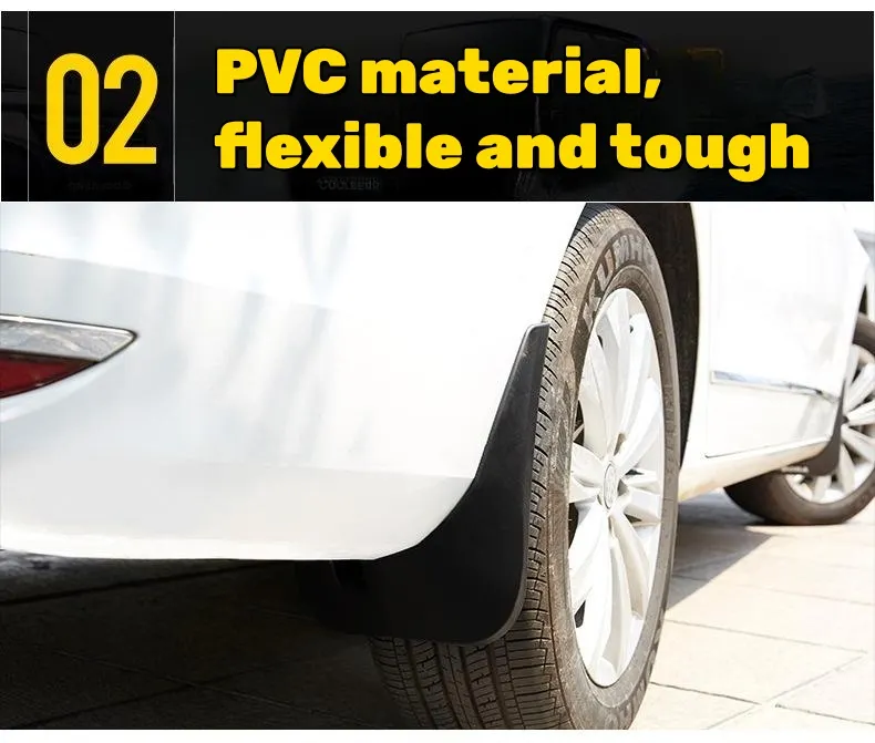 Car logo anti-sediment protection car paint fender（4PCS）