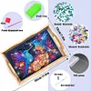 Wooden Hummingbird 5D Diamond Painting Tray Art Craft with Handle for Home Decor