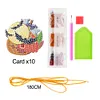 10pcs Halloween DIY Diamond Painting Pendant Full Drill Mosaic Ornament Kit