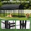 [US Local Warehouse] Outdoor Secure Wire Crate Kennel Anti-Rust Metal Dog Cage for Medium Small Dogs