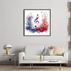 Watercolor Music Note-11CT Stamped Cross Stitch 40*40cm