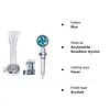 Handheld High-Pressure Shower Head, Angle-Adjustable Turbo Fan Head, Hydro-Jet Bracket And Filter, Removable One-Touch Pause Button Function